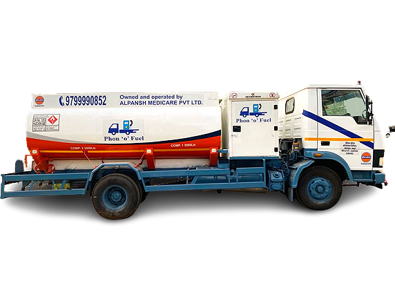 Diesel delivery truck